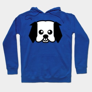 Cartoon Puppy Dog Face Emoticon Hoodie